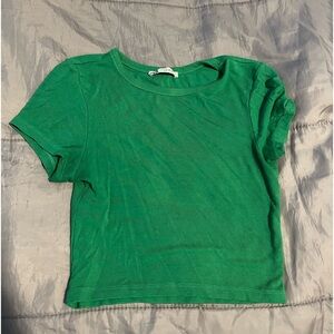 Green Zara t shirt